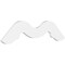 Ekena Millwork Pitch Midway Architectural Grade PVC Gable Pediment, 36"W x 16 1/2"H x 1"P (11/12) GPP036X017X100MID - alternate 1